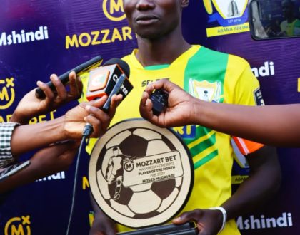 Industrious Kakamega Homeboyz midfielder Moses Mudavadi named Player of The Month