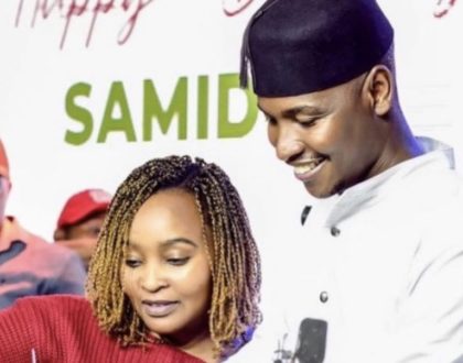 Samidoh snubs his newborn love child with Karen Nyamu - Instead unveils adorable photo of his months old daughter with wife, Edday Nderitu (Photo)