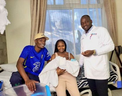 Tyler Mbaya And His Girlfriend Georgina Njenga Discharged From Hospital With Their New Born