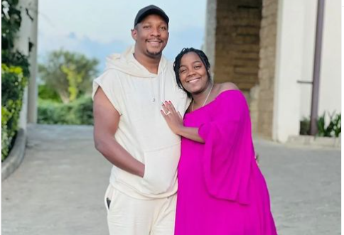 Congratulations! Jackie Matubia & Actor Madiba Finally Welcome Their Baby (Photos)