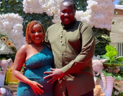 Willis Raburu Proposes To Heavily Pregnant Ivy Namu On Son's First Birthday (Video)