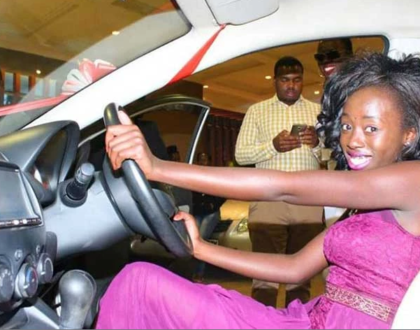 Akothee's Daughter Vesha Shaillan Gifts Herself A Brand New Car (Photo)