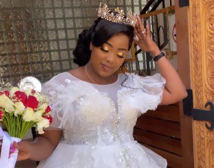 "I made a beautiful bride" Jackie Matubia confesses as she shares photos from alleged wedding