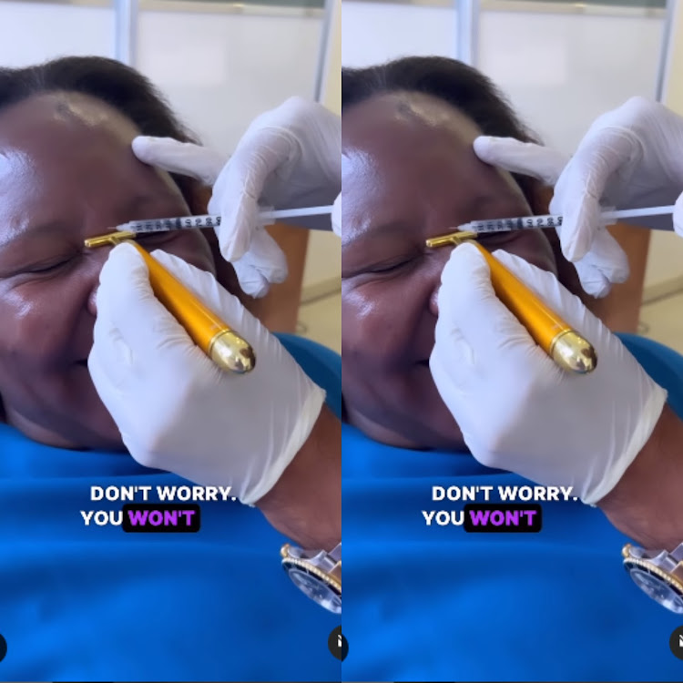 Sarah Kabu gets Botox done