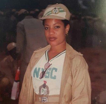 Throwback picture of Monalisa Chinda as a corps member