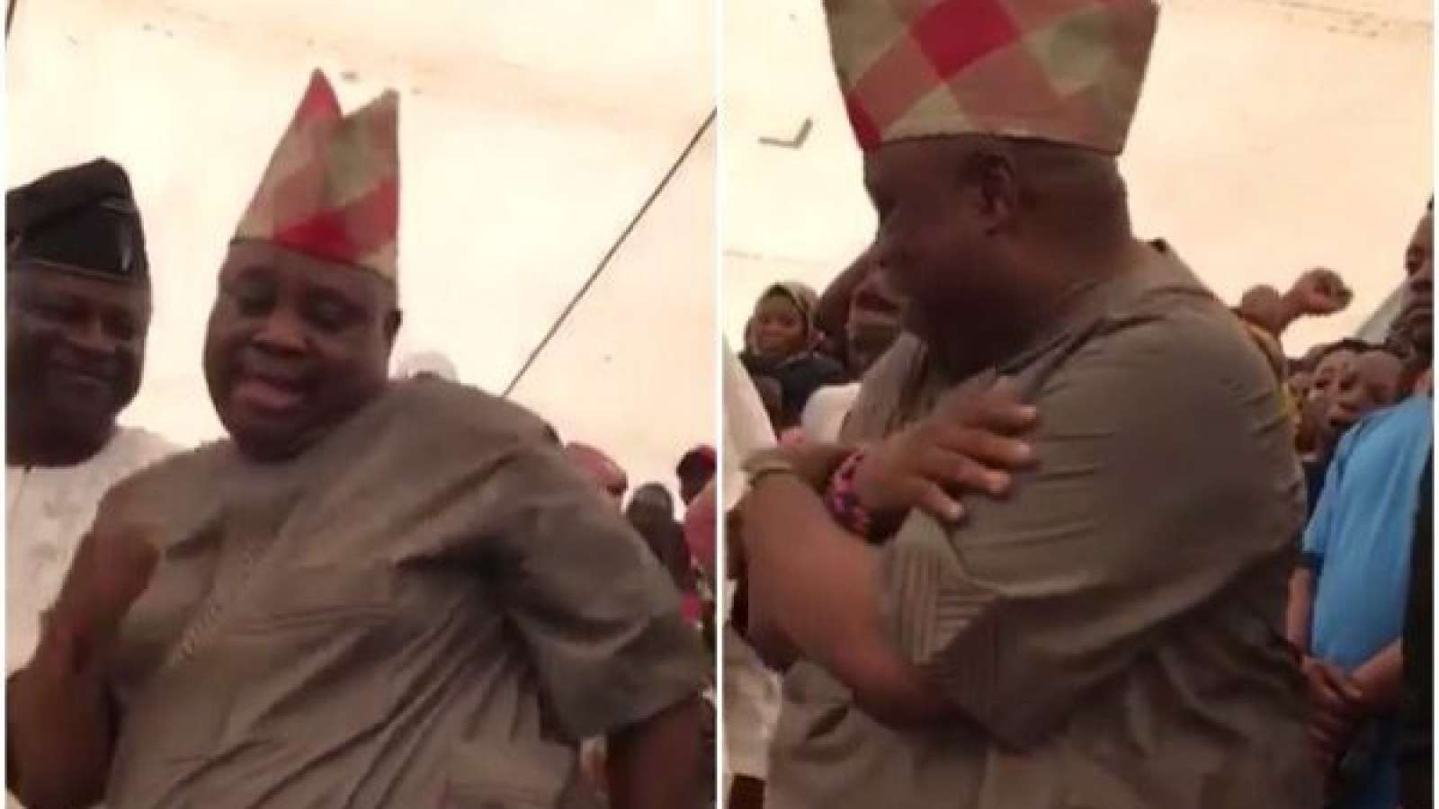 Watch Viral Video of Senator Ademola Adeleke Twerking to Olamide’s Song