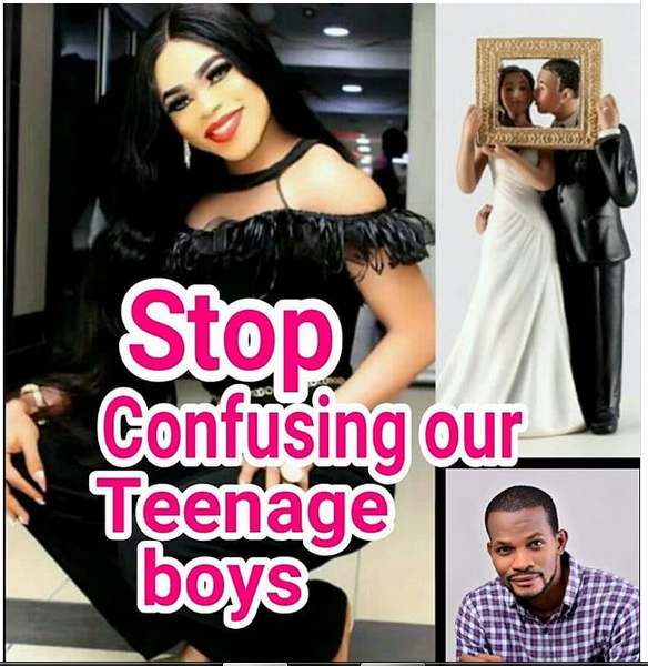 Uche Maduagwu Lashes Out at Bobrisky, Advises him to Stop Confusing Teenage Boys with his “Mumu Over Filtered Look”