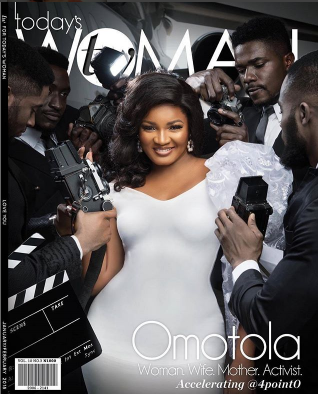 Omotola Jolade-Ekehinde in front cover of TW Magazine