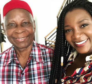 See the resemblance between Geneveive Nnaji and her father