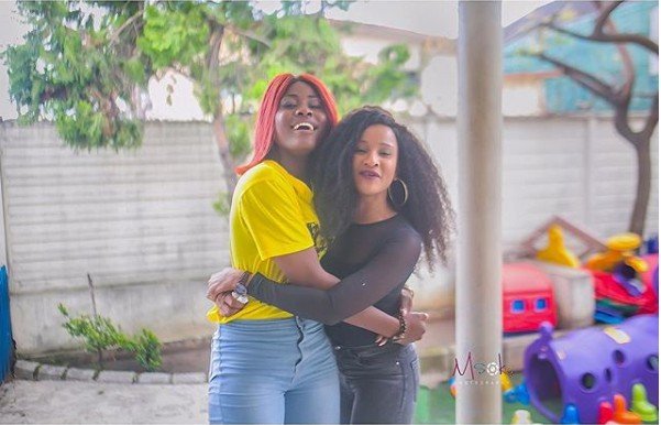 Photos of BBNaija’s Alex and Adesua Etomi as they Celebrate Children’s Day at an Orphanage