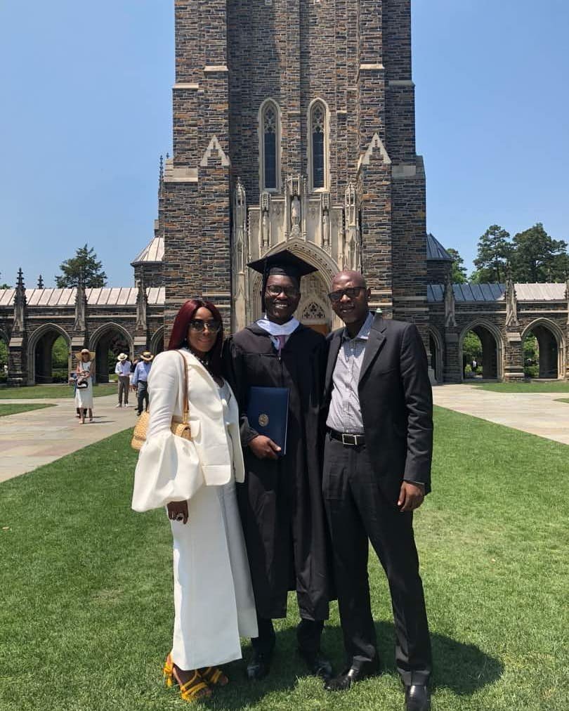 Mo Abudu Celebrates Son as he Graduates from Duke University