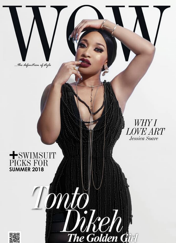 See as Tonto Dikeh nailed the look on the cover of Wow Magazine