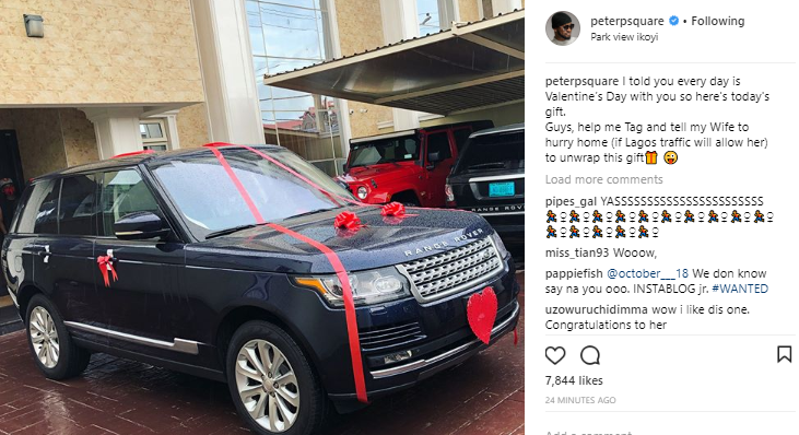 Peter Okoye buys wife, Lola Okoye a new Range Rover