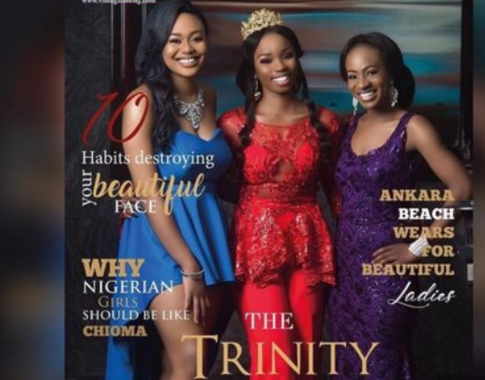 Photos of BBNaija Stars as they Dazzle in Front Cover of VLmagafrica Magazine