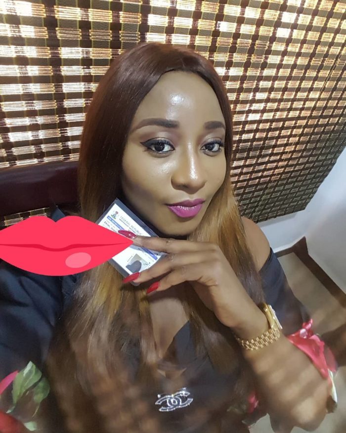 Nollywood star, Ini Edo, gets registered to vote
