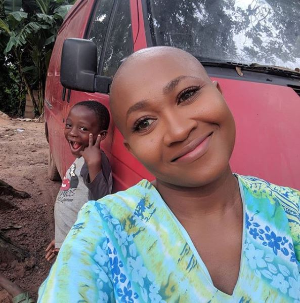 Actress, Mary Remmy Njoku Goes Bald in New Photos