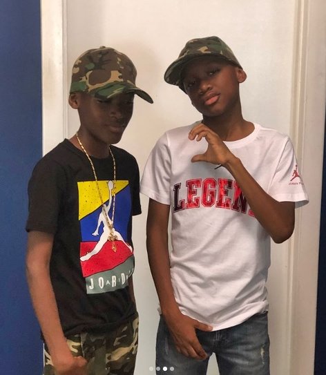 Singer, Tuface’s Sons Nino and Zion Swag Up in New Photos