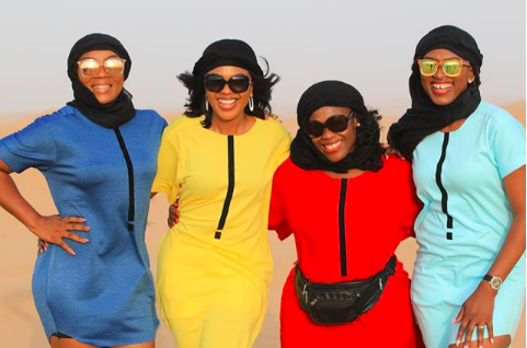 Watch Fun Video of Omoni Oboli and her Celebrity friends as they Vacation in Dubai