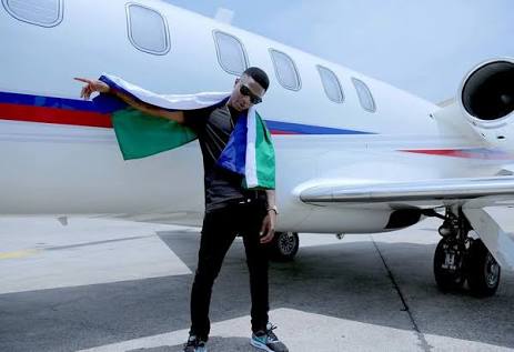 Wikzid Lands in Cotonou with Class, in a Private Jet