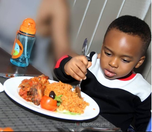 Cute photo of Tonto Dikeh’s son King Andre