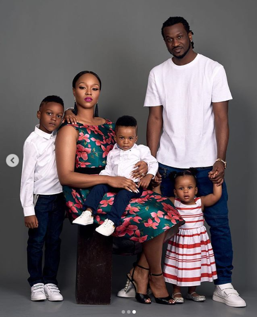 Cute family photo of Paul Okoye as Anita Okoye clocks 30
