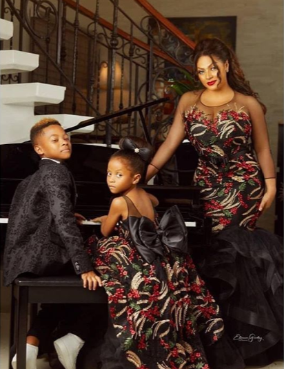 Lovely photos of Lola Omotayo-Okoye and her kids