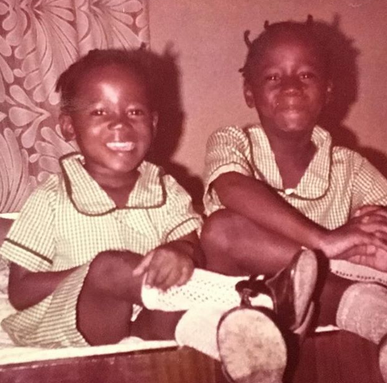 Throwback photo of late Tosyn Bucknor and her sister Funke Bucknor-Obruthe