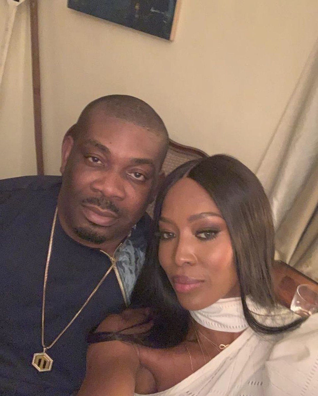 Don Jazzy Reveals he was Star Struck as he Shares Photo with Naomi Campbell