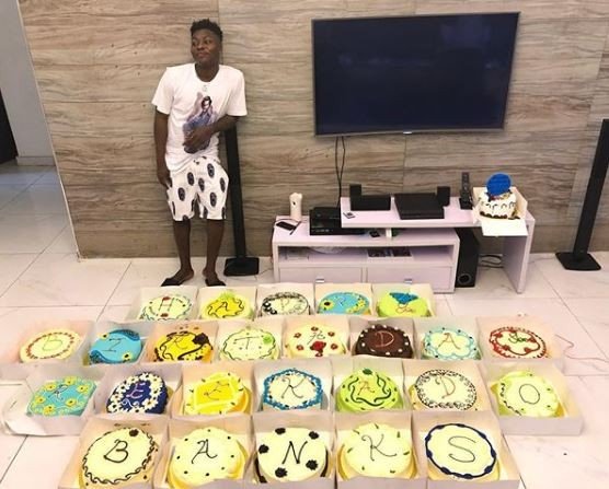 Reekado Banks gets 25 cakes as he clocks 25 today