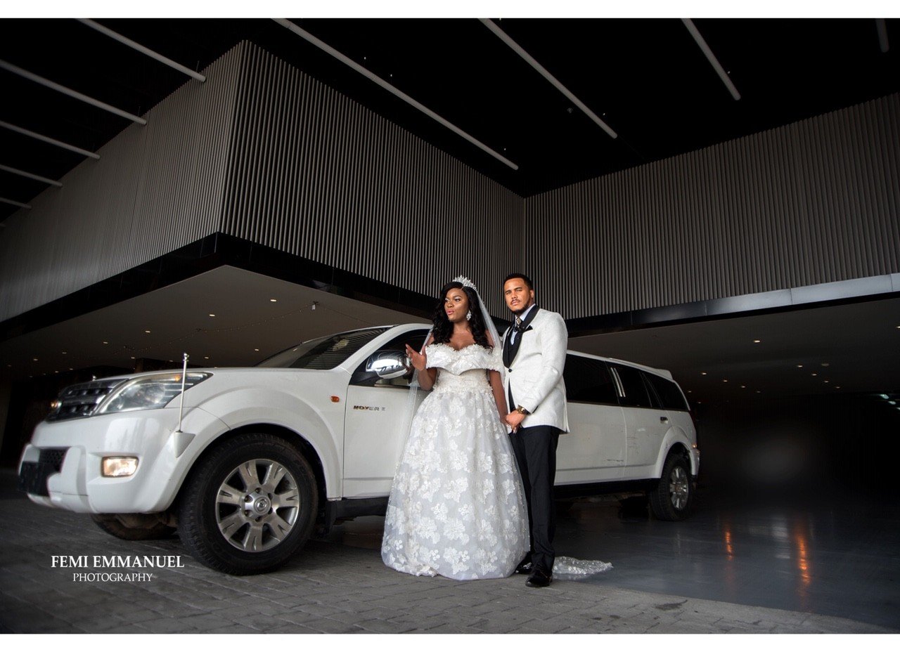 Photos from the white wedding of actor Michael Okon