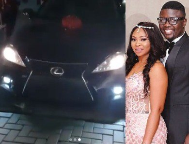 Seyi Law Surprises his Wife with a Lexus Car as Birthday Gift