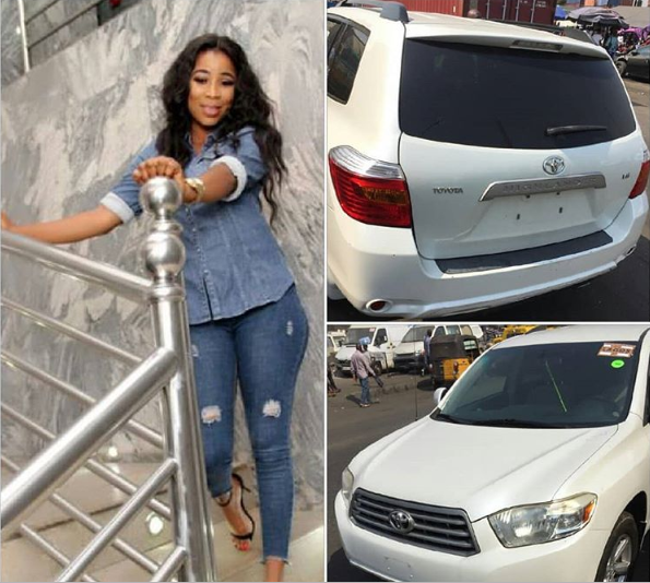 Actress Kemi Korede gets a surprise car from her godfather
