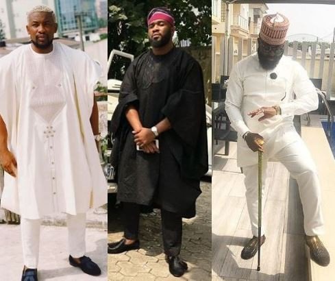 Photos of celebrities attending the traditional wedding of Adekunle Gold and Simi