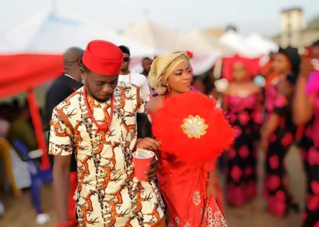 Lady marries  just 2 months after she met her man