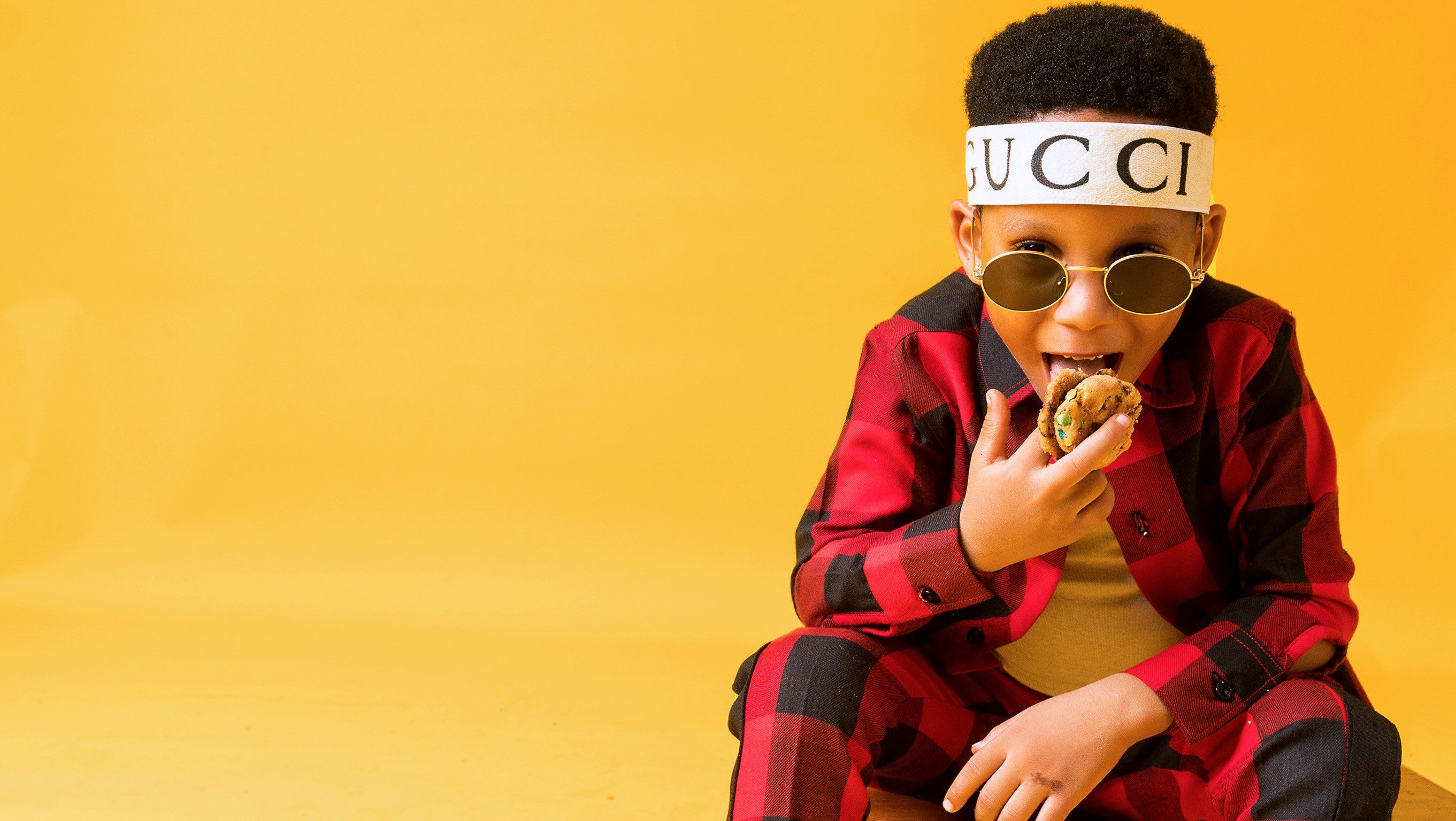 Toyin Lawani’s son, LordMaine launches biscuit brand and YouTube Channel
