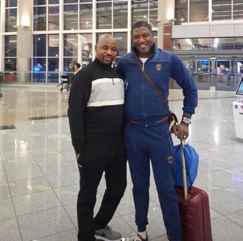 MC Oluomo is back in Nigeria after undergoing medical treatment in the US
