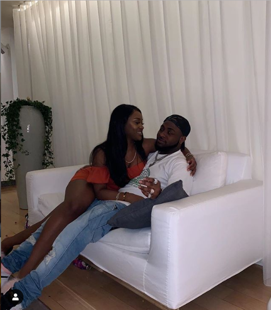 Chioma Swoons over Davido in New Photo