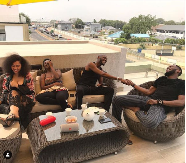 Photos of Dbanj, Tuface and their Wives on Vacation in Ghana
