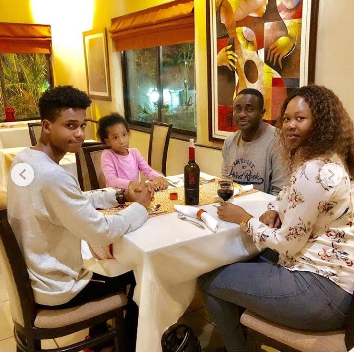 Emeka Ike takes his wife-to-be to dinner with two of his kids on her birthday