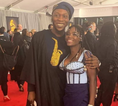 Seun Kuti and his partner, Yeide boo’d up to the Grammy’s