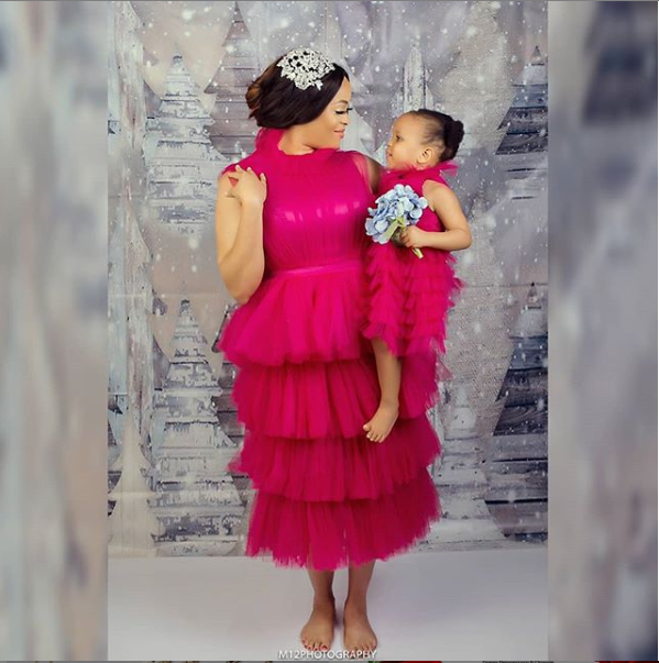 Photos of Adaeze Yobo and her daughter Lexine as she clocks 2