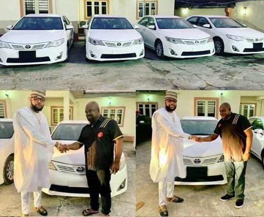 E-Money celebrates birthday by buying brand new cars for his domestic staff
