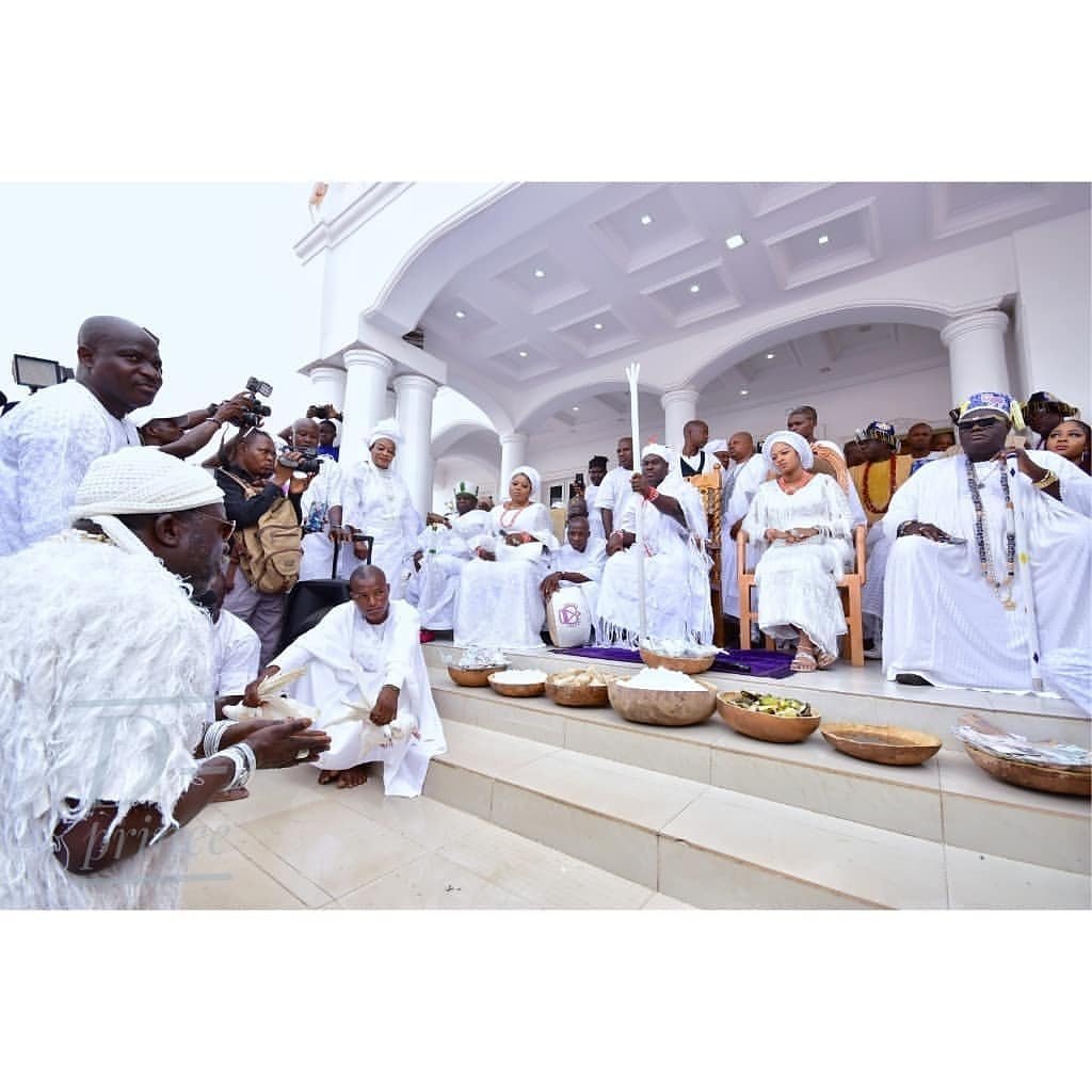 Ooni of Ife and Olori Prophetess Naomi celebrates Aje Festival (photos)