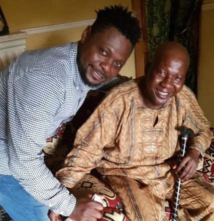 Nollywood actors visit Baba Suwe at home