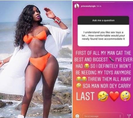 Princess Shyngle reveals that her new boo has the biggest d**ck