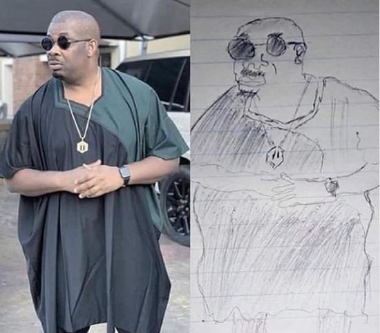 Lol!!! what do you think of this Don Jazzy’s pencil sketch