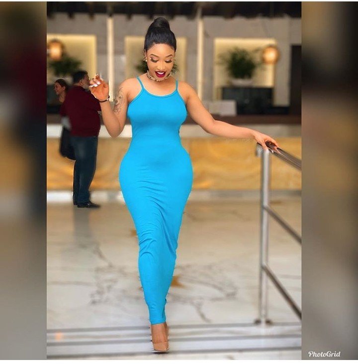 Tonto Dikeh shows off the dress she bought for less than #1500