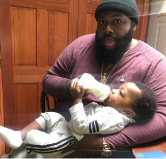 Davido’s hypeman, Special Spesh shared photos of himself and son