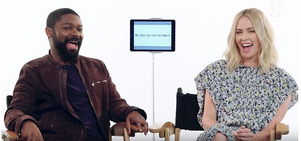 Charlize Theron and David Oyelowo teach Afrikaans and Yoruba Slang (Watch)