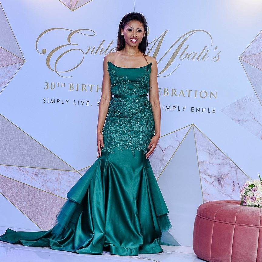 Enhle Mbali launches her hair range